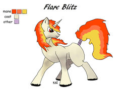 Size: 1024x743 | Tagged: safe, artist:kai-sempai, oc, oc:flare blitz, ponyta, fanfic:a pony out of place, fanfic, fanfic art, pokémon, ponified