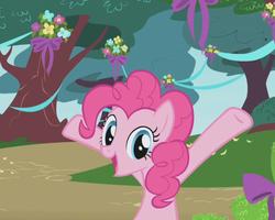 Size: 899x720 | Tagged: safe, screencap, pinkie pie, earth pony, pony, friendship is magic, g4, my little pony: friendship is magic, female, happy, solo