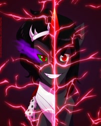 Size: 801x997 | Tagged: safe, artist:mylittlesheepy, king sombra, g4, dreamworks face, duality