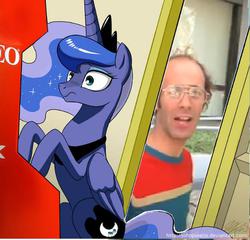 Size: 583x560 | Tagged: safe, princess luna, gamer luna, g4, exploitable meme, keith apicary, meme, neo geo, neo geo celestia, screwattack.com