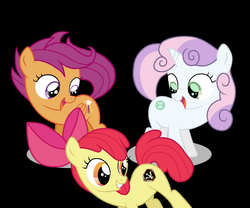 Size: 3000x2500 | Tagged: safe, artist:theodoresfan, edit, apple bloom, scootaloo, sweetie belle, g4, babylon 5, cutie mark crusaders, hail atlantis, photoshop, psicorps, seal of orichalcos, trust the psicorps, yu-gi-oh!