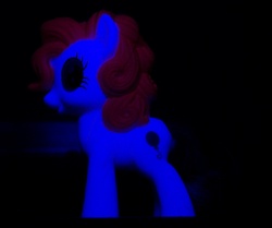 Size: 1448x1208 | Tagged: safe, artist:a8702131, pinkie pie, g4, blacklight, female, irl, mcdonald's, photo, toy