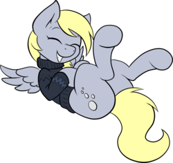 Size: 2460x2320 | Tagged: safe, artist:joey darkmeat, artist:pozdn9k, derpy hooves, pegasus, pony, g4, butt, clothes, female, hooves, mare, plot, simple background, solo, sweater, transparent background, vector