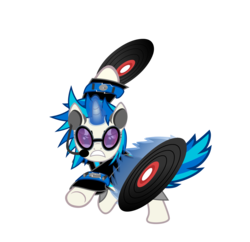 Size: 5193x5017 | Tagged: safe, artist:mrflabbergasted, dj pon-3, vinyl scratch, g4, absurd resolution, badass, solo