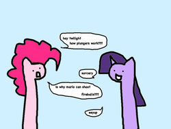 Size: 800x600 | Tagged: safe, artist:wollap, pinkie pie, twilight sparkle, g4, comic, eeyup