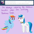 Size: 1000x1000 | Tagged: safe, artist:verminshy, dj pon-3, rainbow dash, vinyl scratch, ask classical vinyl, g4, bowtie, swapped cutie marks, tumblr, vinyl class