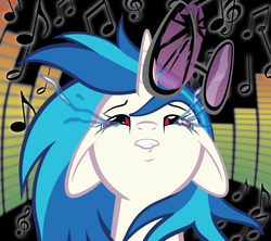 Size: 5100x4528 | Tagged: safe, alternate version, artist:qtmarx, dj pon-3, vinyl scratch, pony, g4, absurd resolution, broken, crying, glasses, orgasm, solo