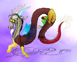 Size: 2135x1727 | Tagged: safe, artist:wolframclaws, discord, g4, male, solo