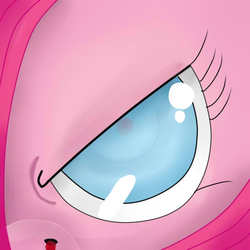 Size: 512x512 | Tagged: safe, artist:fladdykin, pinkie pie, g4, nosebleed, pinkamena diane pie, solo