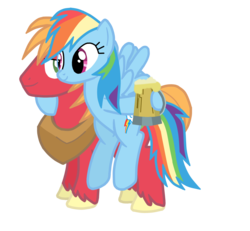 Size: 1041x960 | Tagged: safe, artist:drumblastingquilava, big macintosh, rainbow dash, earth pony, pony, g4, duo, male, ship:rainbowmac, shipping, stallion, straight