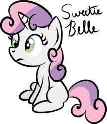 Size: 327x378 | Tagged: safe, sweetie belle, pony, unicorn, g4, female, filly, simple background, solo, white background