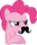 Size: 8000x9871 | Tagged: safe, artist:bork88, pinkie pie, earth pony, pony, g4, my little pony: friendship is magic, spike at your service, absurd resolution, female, moustache, plotting, simple background, solo, transparent background, vector