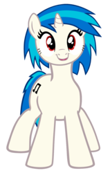 Size: 758x1195 | Tagged: safe, artist:120percentcool, dj pon-3, vinyl scratch, g4, solo