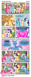 Size: 2550x6225 | Tagged: safe, artist:mystic-forces, applejack, fluttershy, pinkie pie, rainbow dash, rarity, trixie, g4, comic, fourth wall