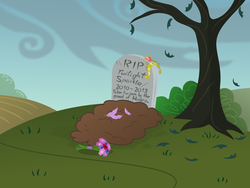 Size: 2500x1875 | Tagged: safe, artist:ahrimatt, twilight sparkle, alicorn, pony, g4, female, grave, mare, truth, twilight sparkle (alicorn)