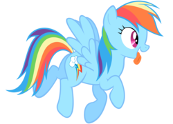 Size: 6000x4320 | Tagged: safe, artist:that guy in the corner, rainbow dash, pony, a bird in the hoof, g4, absurd resolution, female, simple background, solo, tongue out, transparent background, vector