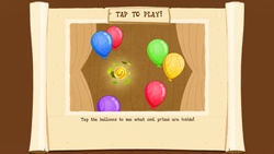 Size: 1136x640 | Tagged: safe, gameloft, g4, balloon, balloon pop, balloon popping, bits, coin, party balloon
