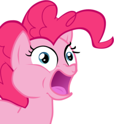 Size: 856x926 | Tagged: safe, pinkie pie, earth pony, pony, g4, female, reaction image, solo