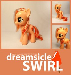 Size: 874x913 | Tagged: safe, artist:narxinba222, oc, oc only, oc:dreamsicle swirl, brushable, customized toy, toy