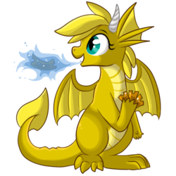 Size: 450x450 | Tagged: safe, artist:lulubell, oc, oc only, oc:ticket, dragon, dragonified, simple background, solo, species swap, transparent background