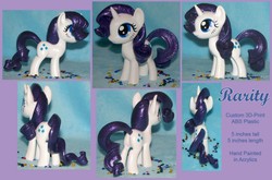 Size: 1024x675 | Tagged: safe, rarity, pony, unicorn, g4, 3d print, butt, plot, sculpture