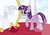 Size: 3507x2480 | Tagged: safe, artist:claudiaqh, twilight sparkle, alicorn, pony, g4, elements of harmony, female, mare, pixiv, raised hoof, reflection, solo, twilight sparkle (alicorn)