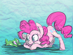 Size: 982x746 | Tagged: safe, artist:ponygoggles, gummy, pinkie pie, g4