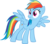 Size: 1752x1534 | Tagged: safe, artist:zayrax, rainbow dash, g4, eyes open, side view, simple background, solo, spread wings, transparent background, wings