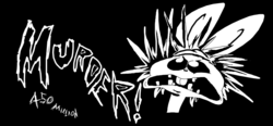 Size: 986x459 | Tagged: safe, artist:burrburro, angel bunny, g4, extreme noise terror, male, parody, solo, text