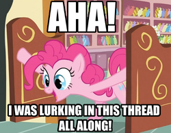 Size: 500x390 | Tagged: safe, pinkie pie, earth pony, pony, g4, female, image macro, solo