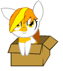 Size: 384x438 | Tagged: safe, artist:baoa, oc, oc only, earth pony, pony, box
