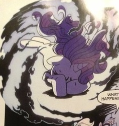 Size: 297x313 | Tagged: safe, idw, official comic, rarity, pony, g4, spoiler:comic, spoiler:comic05, crying, female, nightmare, nightmare rarity (arc), solo