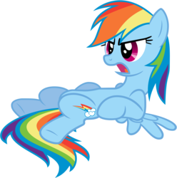 Size: 8000x8069 | Tagged: safe, artist:emper24, rainbow dash, pegasus, pony, g4, party of one, absurd resolution, female, mare, simple background, solo, transparent background, vector