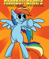 Size: 639x768 | Tagged: safe, artist:filipinoninja95, rainbow dash, g4, scott pilgrim, solo