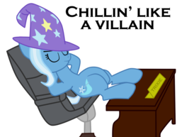 Size: 853x657 | Tagged: safe, artist:filipinoninja95, trixie, pony, unicorn, g4, clothes, female, hat, hooves on the table, simple background, solo, transparent background, trixie's hat