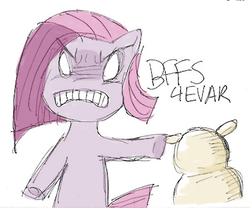 Size: 397x331 | Tagged: safe, artist:theuchihafactor, madame leflour, pinkie pie, g4, pinkamena diane pie