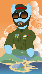 Size: 2066x3599 | Tagged: safe, artist:jezendar, oc, oc only, dictator, solo, tropico, tropico 3