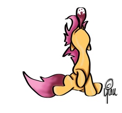 Size: 600x554 | Tagged: safe, artist:yuukon, scootaloo, pony, g4, drinking, female, solo