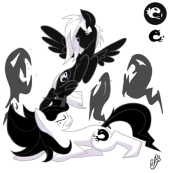 Size: 885x903 | Tagged: safe, oc, oc only, pegasus, pony, unicorn, yin-yang