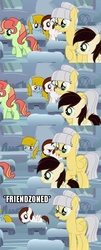 Size: 500x1232 | Tagged: safe, artist:sillyfillystudios, edit, oc, oc only, oc:mrs. windith, oc:ms. windith, unnamed oc, pegasus, pony, snowdrop (animation), blushing, caption, classroom, colt, comic, female, filly, glasses, image macro, male, mare, pegasus oc, text, wings