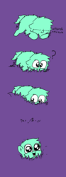 Size: 600x1610 | Tagged: safe, artist:peanutbutter, fluffy pony, fluffy pony foal, sinking, sleeping