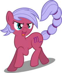 Size: 6000x7062 | Tagged: dead source, safe, artist:cooltomorrowkid, scorpio (g4), earth pony, pony, g4, absurd resolution, female, mare, open mouth, ponyscopes, scorpio, simple background, solo, transparent background, vector, zodiac