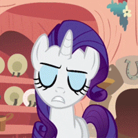 Size: 200x200 | Tagged: safe, screencap, rarity, pony, g4, look before you sleep, season 1, animated, cropped, female, gif, golden oaks library, offscreen character, pillow, pillow fight, solo