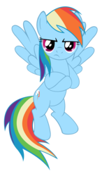 Size: 1411x2411 | Tagged: safe, artist:masterrottweiler, rainbow dash, g4, the last roundup, simple background, transparent background, vector