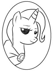 Size: 500x675 | Tagged: safe, artist:drawsomeponies, artist:floof cat, trixie, g4