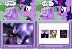 Size: 1126x771 | Tagged: safe, twilight sparkle, pony, g4, exploitable meme, injustice gods among us, raven (dc comics), tara strong, tv meme