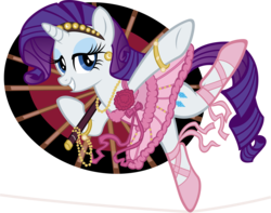 Size: 11000x8676 | Tagged: safe, artist:tygerbug, rarity, pony, unicorn, g4, absurd resolution, ballerina, ballet slippers, bow, bracelet, circus, clothes, dress, female, flower, headband, mare, necklace, ribbon, shoes, simple background, solo, tightrope, transparent background, tutu, umbrella