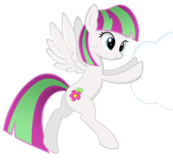 Size: 4245x4089 | Tagged: safe, artist:kas92, blossomforth, pony, g4, absurd resolution, cloud, female, simple background, solo, transparent background, vector
