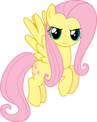 Size: 5265x6614 | Tagged: safe, artist:hawk9mm, fluttershy, pegasus, pony, g4, absurd resolution, female, flying, mare, simple background, solo, transparent, transparent background, unamused, vector
