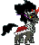 Size: 114x130 | Tagged: safe, artist:botchan-mlp, king sombra, pony, umbrum, unicorn, g4, animated, armor, cape, clothes, crown, cute, desktop ponies, evil grin, flowing mane, grin, idle, jewelry, male, pixel art, regalia, simple background, smiling, solo, sombra eyes, sombra's cape, sombradorable, sprite, stallion, standing, transparent background
